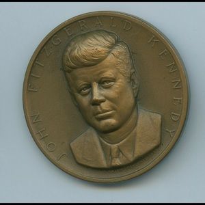 John F Kennedy High Relief Medallic Art Co Presidential Inauguration Medal